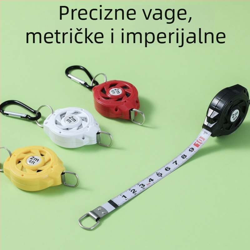 2 m prijenosna čelična mjerna traka