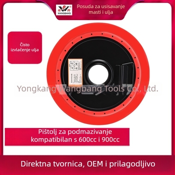 Dvostruki skup dodatne opreme za pištolj za mazivo: posuda za usisavanje ulja i posuda za tlak ulja, veliki i mali spremnici za mazivo, od željeznog legura i plastike