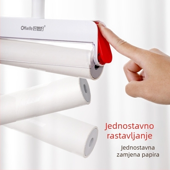 Good Housewife valjak za uklanjanje dlaka s dugačkom drškom, veliki kućni valjak za pod, uklanjanje prašine, dlaka i vlakana