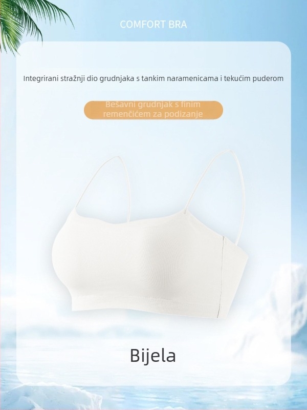 Bezšiveni grudnjak za haljine bez ramena, tanke naramenice, camisole-top za haljine
