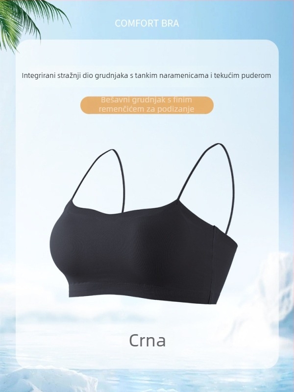 Bezšiveni grudnjak za haljine bez ramena, tanke naramenice, camisole-top za haljine