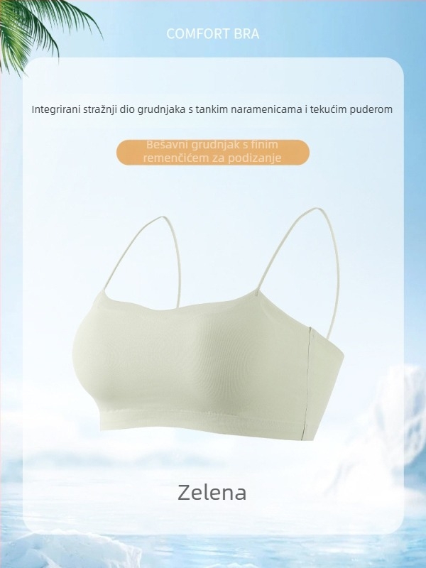 Bezšiveni grudnjak za haljine bez ramena, tanke naramenice, camisole-top za haljine
