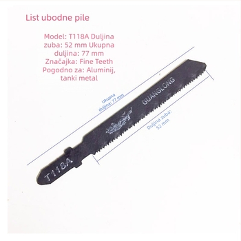 Lama džigsaou T118A, T244D, T111C, lam za drvo s brzom grubom zubima