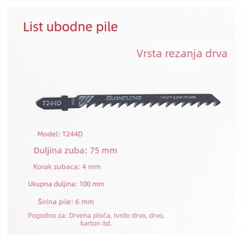 Lama džigsaou T118A, T244D, T111C, lam za drvo s brzom grubom zubima