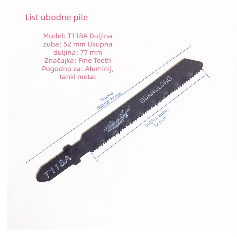 Lama džigsaou T118A, T244D, T111C, lam za drvo s brzom grubom zubima