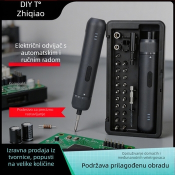 Diy punjiva električna odvijačka set — kompaktni višenamjenski kućni alat s S2 alatnim čelikom