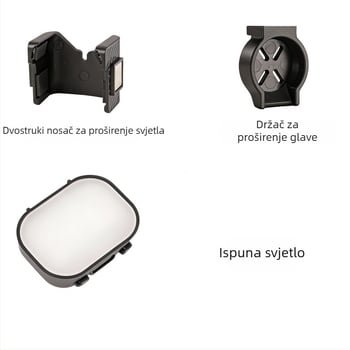 Magnetsko brzo otpuštajuće osvjetljenje za DJI Pocket 3/4 uz dodatak za beauty light