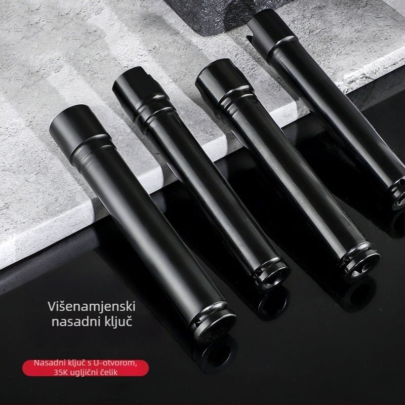 Set produženja 200 mm za električne i pneumatske ključeve, šestougaoni otvoreni nastavci