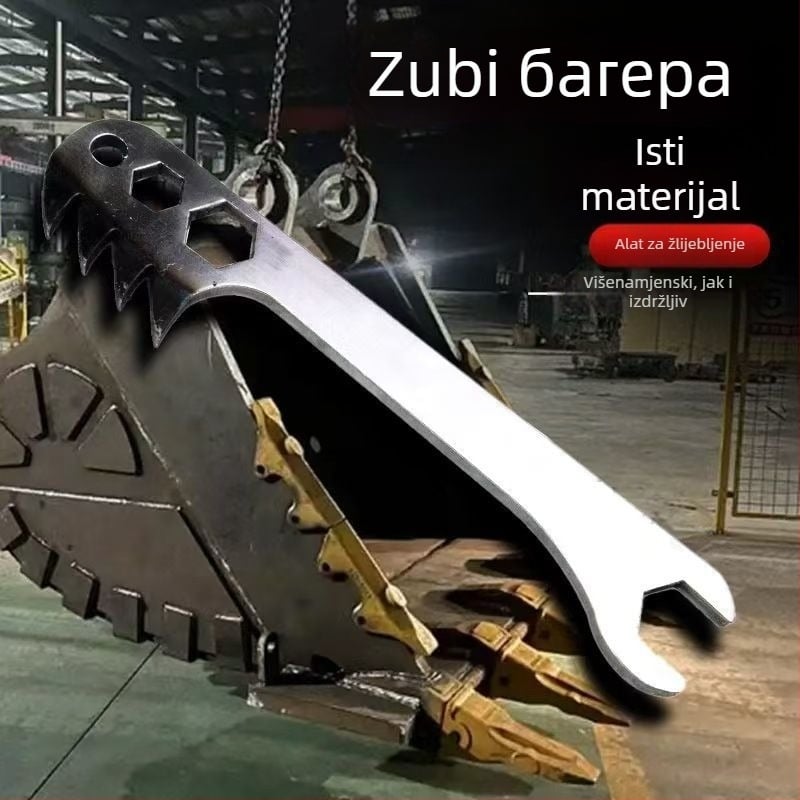 Ručni alat za kanaliziranje zidnih površina s integriranom brazdom i čeličnim zubima