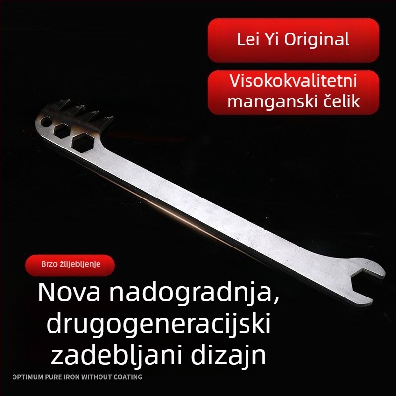 Ručni alat za kanaliziranje zidnih površina s integriranom brazdom i čeličnim zubima