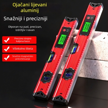 Visoko precizan magnetski digitalni libel s velikim zaslonom, profesionalne klase, otporna na padove, izrađena od debele aluminijske legure