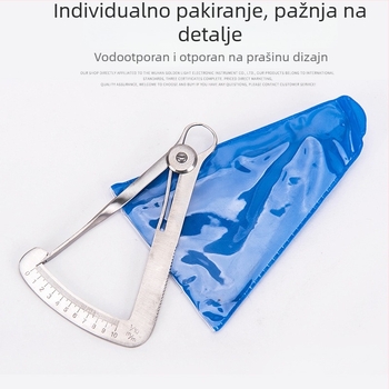 Stomatološki metalni kaliper za mjerenje voska i unutarnje krune – visoka preciznost, nehrđajući čelik