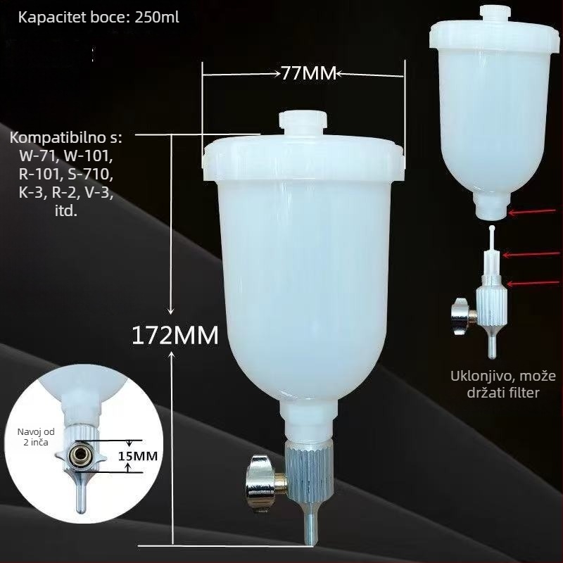S-710 Plastični gornji spremnik za pneumatski pištolj za bojenje W-71, W-101, W-77, F75