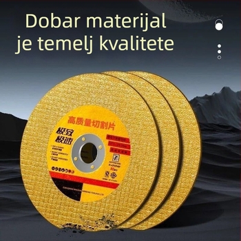 107 mm disk za rezanje, 100 mm disk za brušenje za metal — ultra-tanki disk s mrežom dvostrukom mrežom, polirajući disk