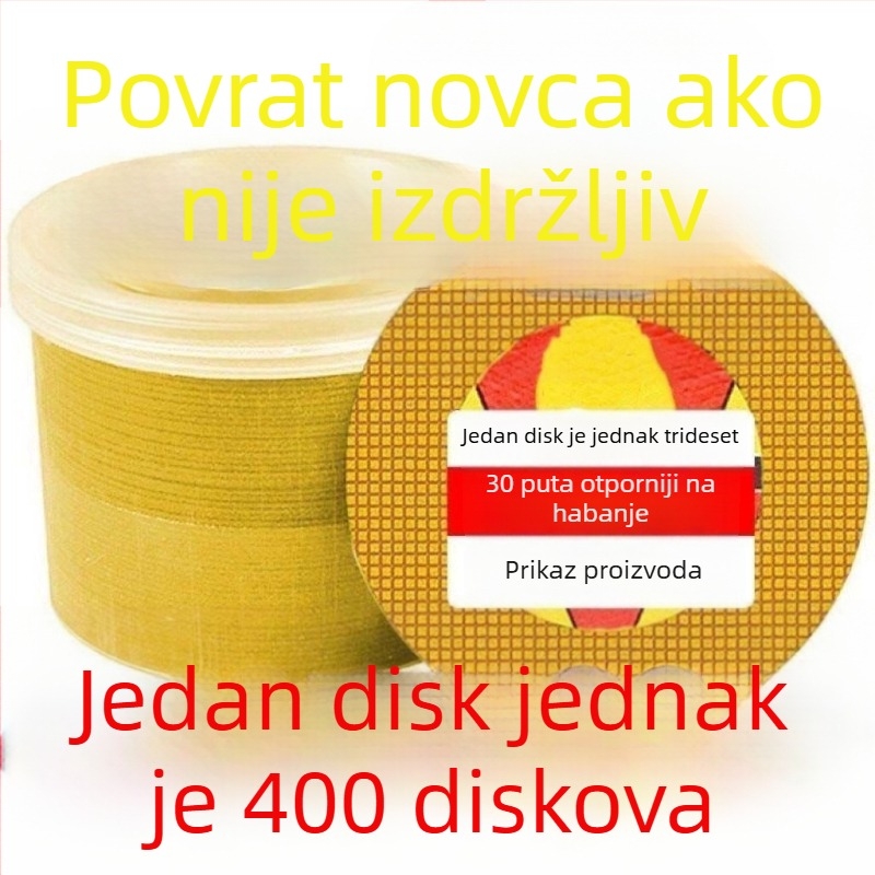107 mm disk za rezanje, 100 mm disk za brušenje za metal — ultra-tanki disk s mrežom dvostrukom mrežom, polirajući disk