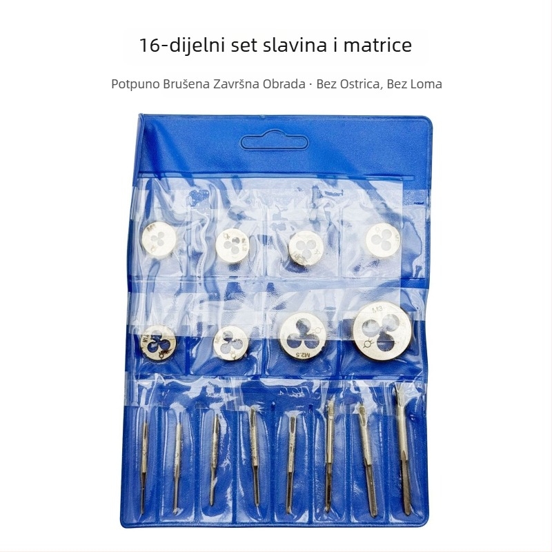 Set za navoj: ručni alat za tap i die, mali ručni set alata