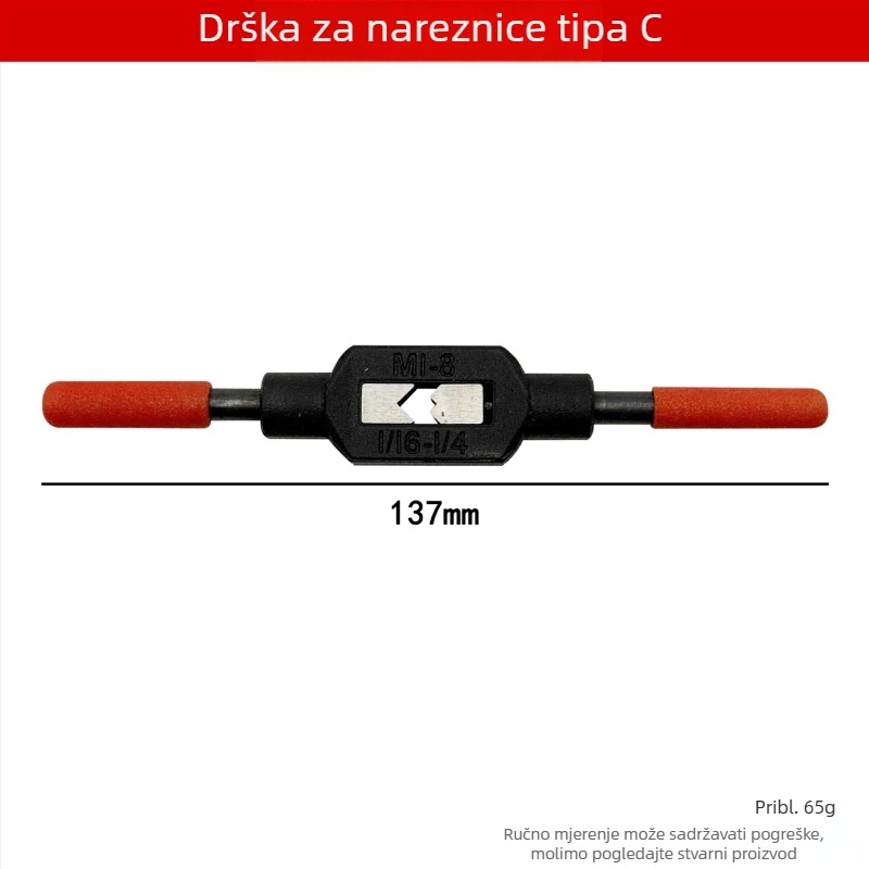 Set za navoj: ručni alat za tap i die, mali ručni set alata