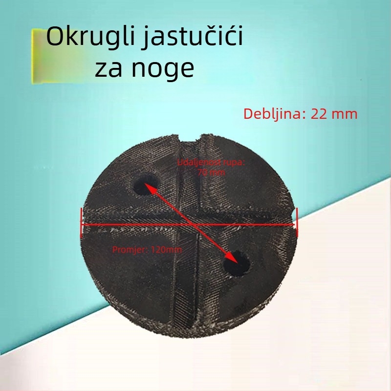Gumene podloge za noge automobila – podloške za dvostupni dizalica, kružne i pravokutne, Oxford gumena podloga