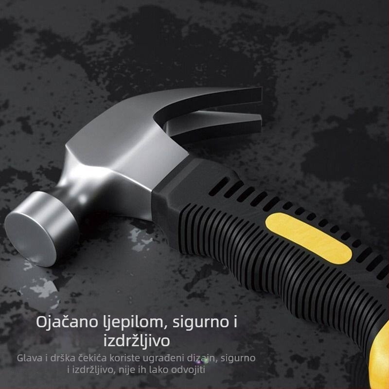 DIY mini čekić s kandžom – čekić za drvoslje, tijelo od karbonske čelika, sve-u-jednom izdvajanje noktiju, mali kućni čekić