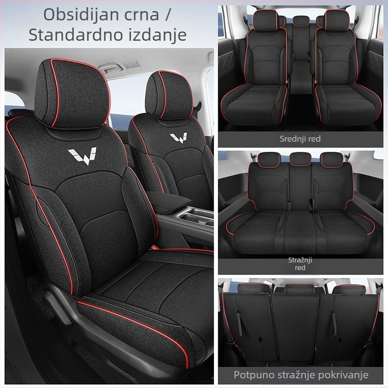 730/560 set navlaka za sjedala automobila – model-specifičan, za vozila s 5 ili 7 sjedala, potpuno pokrivanje, prozračna tkanina