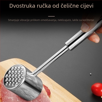 Kuhinjski čekić za omekšavanje mesa, masivan čekić za kućnu i profesionalnu upotrebu