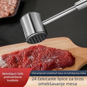 Kuhinjski čekić za omekšavanje mesa, masivan čekić za kućnu i profesionalnu upotrebu