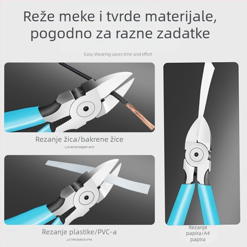 Japanski stil, crno-sive oštre višenamjerne Gundam model vrtne kliješta za grane, bonsai i cvijeće