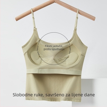 Yumei 130 Strappy camisole s ugrađenim košaricama i oblikovanim leđima, unutarnja odjeća, jednobojni tube top