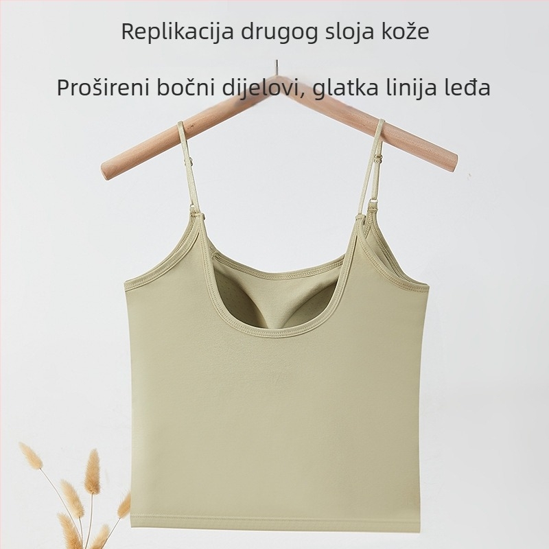 Yumei 130 Strappy camisole s ugrađenim košaricama i oblikovanim leđima, unutarnja odjeća, jednobojni tube top