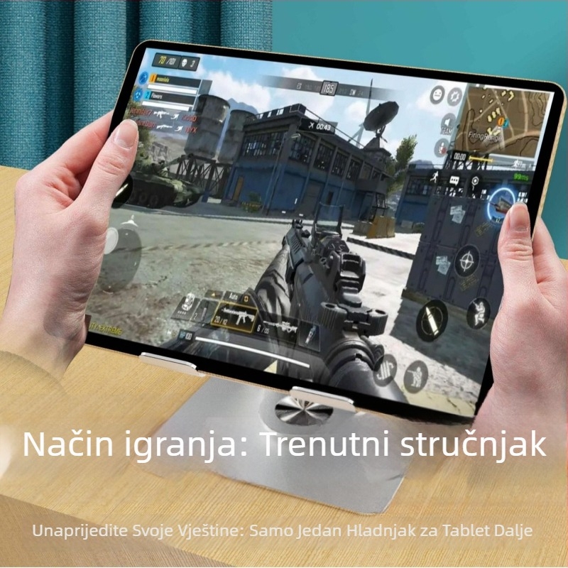 Stolni držač za tablet s rotacijom i perforiranim rashladnikom za DIY poluvodičke igre na tabletama