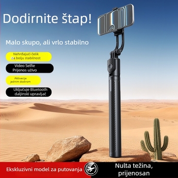 Selfie štapić s Bluetooth daljinskim upravljačem, 1,7 m – prijenosni stalak za mobitel i tripod za livestream
