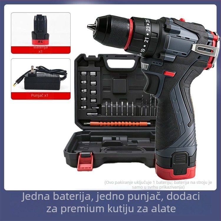 16,8V bezčetkasti bežični bušilica/vijtač za kućnu upotrebu, ručni alat
