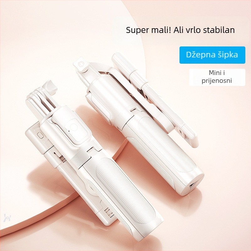 Mini selfie štap s podnim tripodom, prijenosni držač za telefon, 360° rotacija, Bluetooth
