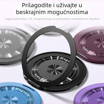 Nova ultra-tanka držač prstena za mobitel s 360° rotacijom magnetski sklop i višestrukom funkcijom, pogodan za muškarce i žene