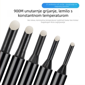 936 Lemilna vrh, potkovastog oblika, CF serija, 42 mm, 60 W, 200–480°C, bez olova, bakrena elektroplatirana legura