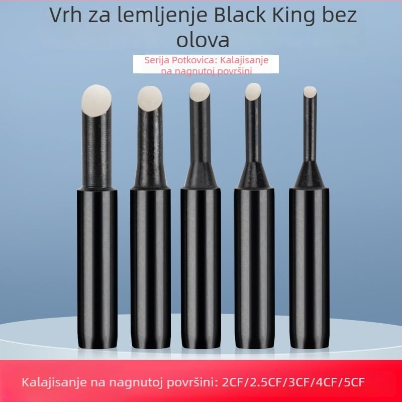 936 Lemilna vrh, potkovastog oblika, CF serija, 42 mm, 60 W, 200–480°C, bez olova, bakrena elektroplatirana legura