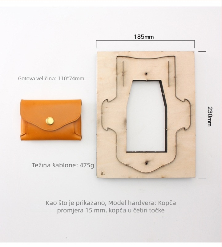 Različite matrice za izradu kožnih malih predmeta – ručni rad DIY