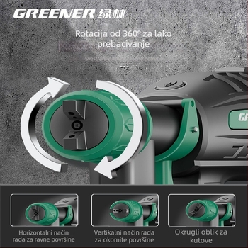 Green Forest električni sprej za boje — sve-u-jednom sustav za boje od pravog kamena i latexa, kompaktno za automobil
