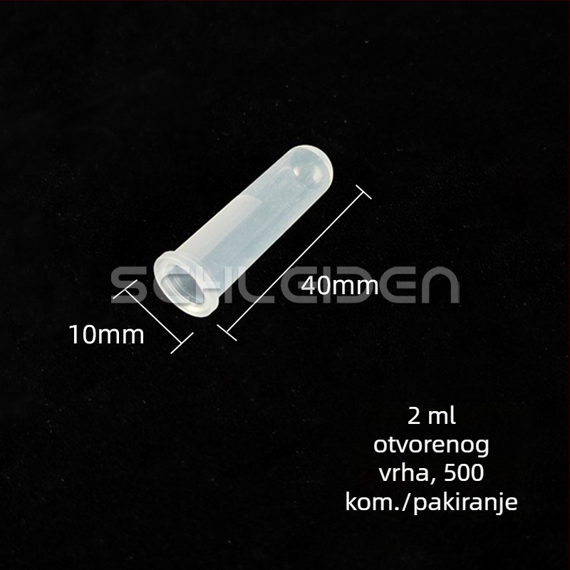 Centrifugijske cijevi bez poklopca, 1,5–10 ml, s konusnim ili zaobljenim dnom.