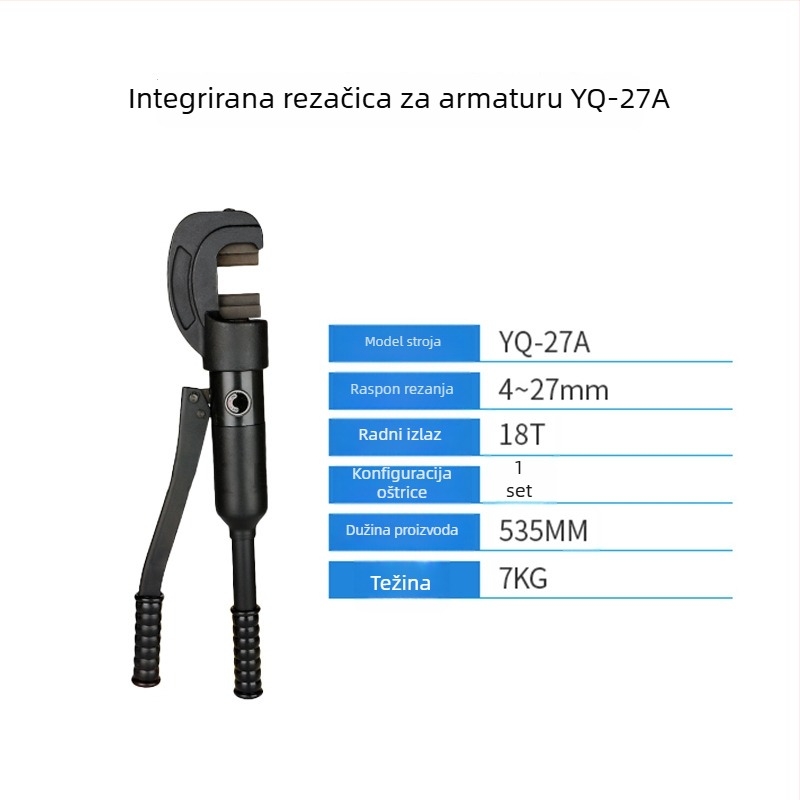 Ručni hidraulični integralni rezač za armaturu YQ-16, kompaktnog preciznog rezanja
