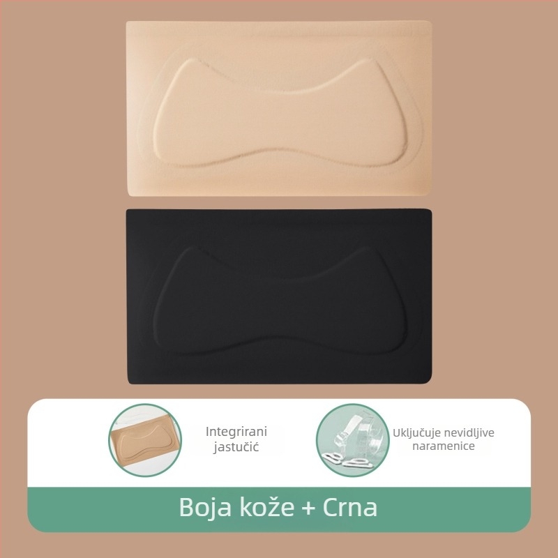 Grudnjak bez naramenica, nevidljiv protiv klizanja, ljetni tanki model za djevojčice u dobi 9–13 godina