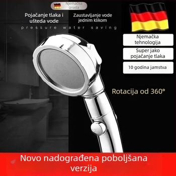 Set tuša s kišnim tušem pod pritiskom, tuš glavom jedne glave, slavina kupaonica, bojler, grijač kupaonice