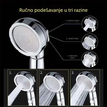 Set tuša s kišnim tušem pod pritiskom, tuš glavom jedne glave, slavina kupaonica, bojler, grijač kupaonice