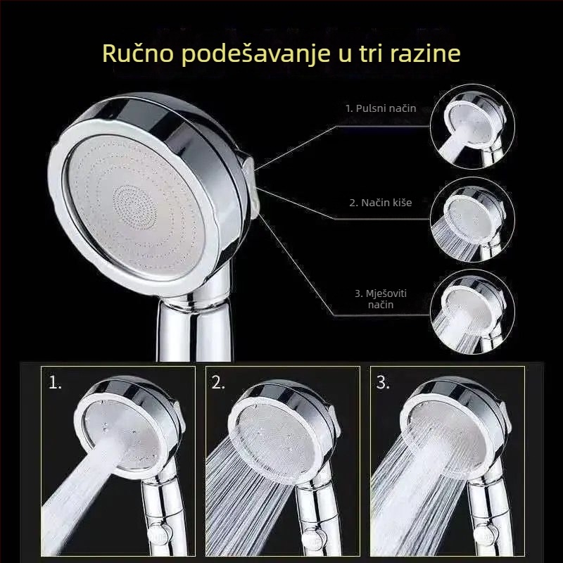 Set tuša s kišnim tušem pod pritiskom, tuš glavom jedne glave, slavina kupaonica, bojler, grijač kupaonice