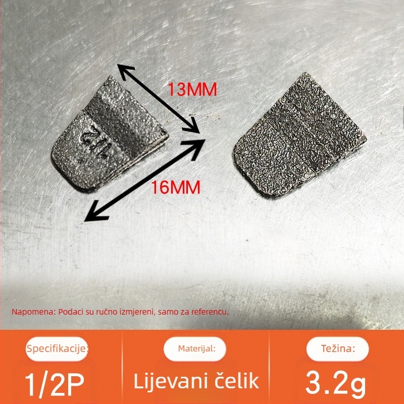 Set željeznih klinova za učvršćivanje sjekira i čekića