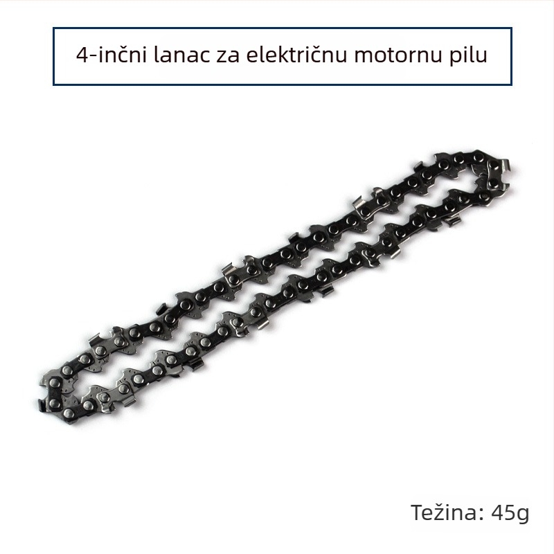 Komplet lančane trake za bežičnu električnu pilu s uljem za lanac, vodilicom lančane i dodatnim za šine od 4\" i 6\" za modifikaciju kutne pile