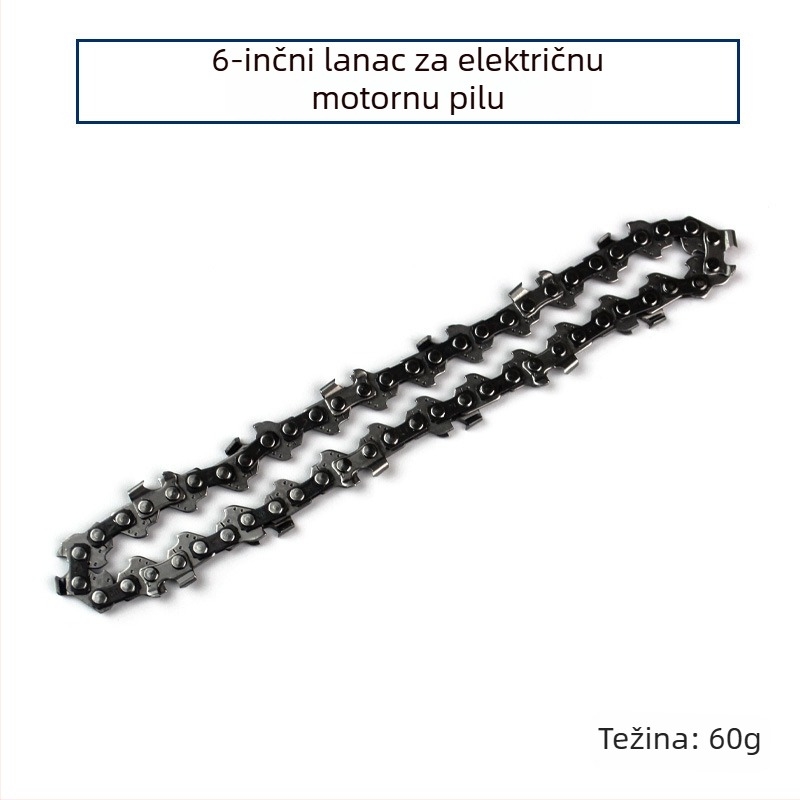 Komplet lančane trake za bežičnu električnu pilu s uljem za lanac, vodilicom lančane i dodatnim za šine od 4\" i 6\" za modifikaciju kutne pile