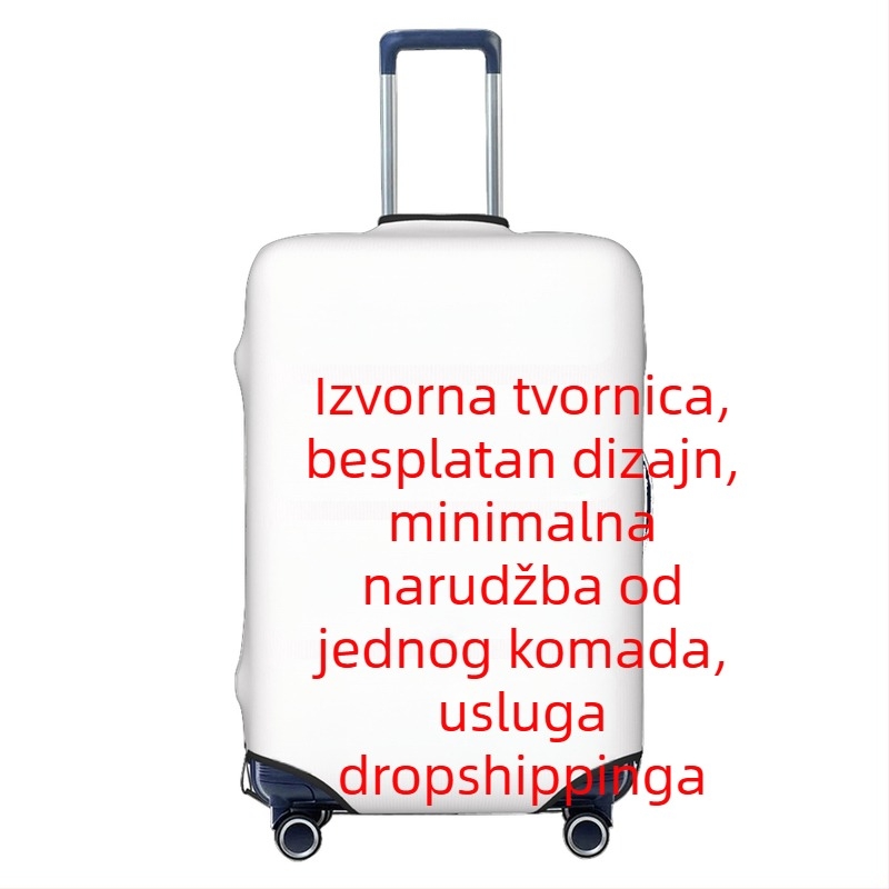 Poklopac za kofer s motivom pejzaža, prilagodljiv, 20-35L, poliester, prozračan, otporan na abraziju, unisex, za putovanja