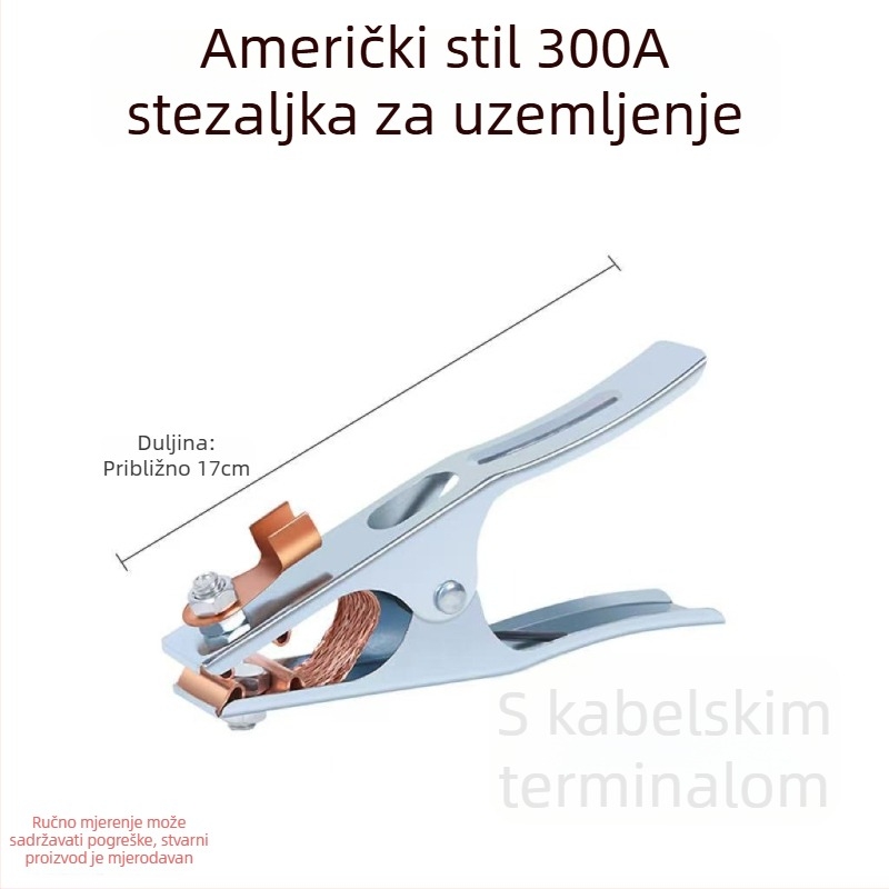 Zemljna kliješta za zavarivački stroj, izdržljiva i visoke kvalitete, namijenjena zavarivačkim uređajima, s debelim držkom