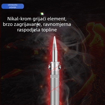Alat za bušenje rupa u loncima s električnom lemilicom i pištolom za topljeno ljepilo, plastična ručka, ručni kućni alat